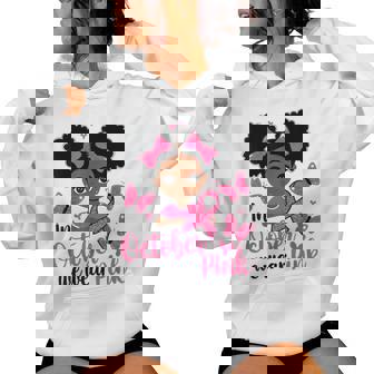 Messy Bun In October We Wear Pink Cute Black Girl Toddlers Women Hoodie - Monsterry