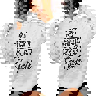 Not Friendly Do Not Touch Sarcastic Tiedye Women Hoodie - Thegiftio