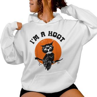 Owl I'm A Hoot Owl Halloween Women Hoodie - Thegiftio UK