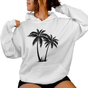 Palm Trees Summer Sun Beach Women's Kapuzenpullover für Damen - Geschenkecke