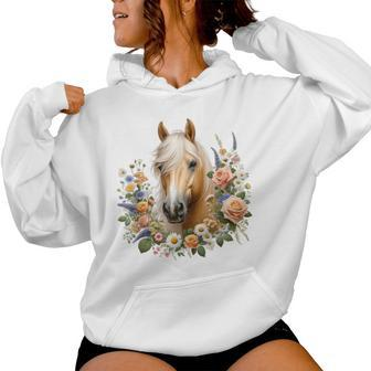 Palomino Horse Blue Kapuzenpullover für Damen - Geschenkecke