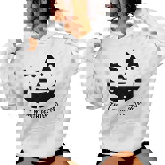 Im With Peter Couple Halloween Adult Her Eater Pumpkin Women Hoodie | Mazezy