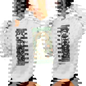 The Plant Witch Tarot Card Garden Botanical Spooky Mystical Women Hoodie - Thegiftio