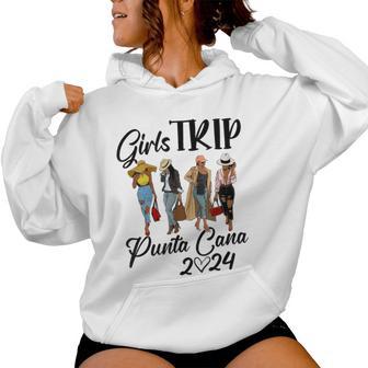 Punta Cana Girls Trip 2024 Birthday Squad Vacation Women Hoodie - Thegiftio UK