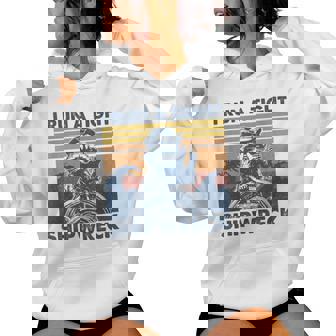 I Run A Tight Shipwreck Sarcastic Raccoon Women Hoodie - Monsterry