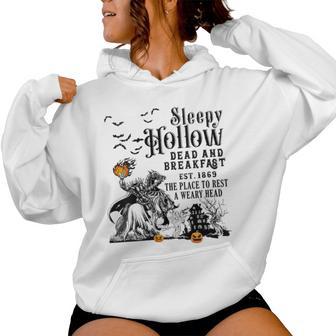 Sleepy Hollow Retro Vintage Headless Horseman Halloween Women Hoodie - Thegiftio UK