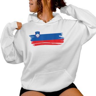 Slovenia Flag Slovenian Map Slovenia For Women Women Hoodie - Thegiftio UK