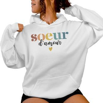 - Soeur D'amour Cadeau Pour Petite Ou Grande Soeur Sweat à capuche femme - Cadeauxyz