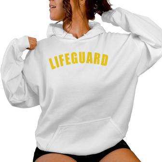 Swimming Lifeguard Women's Swimming Fun Red Kapuzenpullover für Damen - Geschenkecke