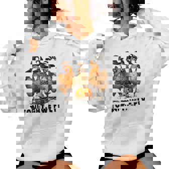 Tonight We Fly Halloween Chicken Fall Farm Animals Women Hoodie - Monsterry
