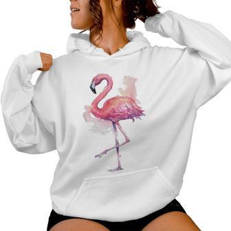 Vintage Flamingo Bird Retro Animal Lover Flamingo Kapuzenpullover für Damen - Geschenkecke