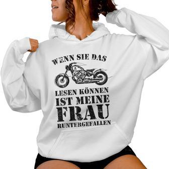 Wenn Sie Das Lesen Können Ist Meine Frau Runtergefallen Kapuzenpullover für Damen - Geschenkecke