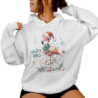 Winteribes Flamingo Christmas Xmas Slogan Kapuzenpullover für Damen - Geschenkecke