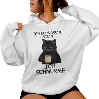 Women's Kat Ich Schnnarche Nicht Ich Purre Gray Kapuzenpullover für Damen - Geschenkecke