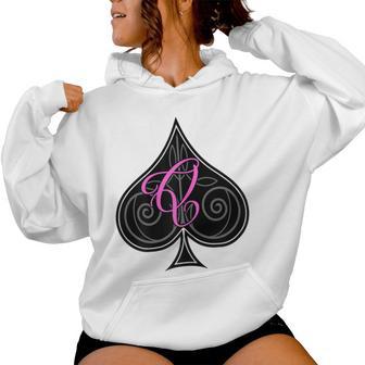 Women's Queen Of Spades Hot Wife Swinger Kapuzenpullover für Damen - Geschenkecke