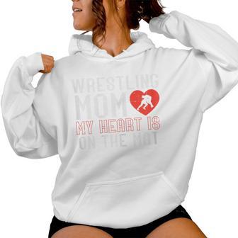 Wrestling Mom In The Mat Wrestler Mama Mommy Wrestle Women Women Hoodie | Seseable UK