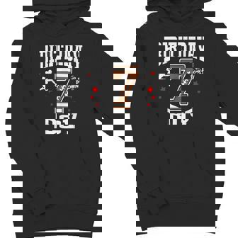 7Th Birthday Football Boy 7 Years Old Kid Football Youth Hoodie - Monsterry