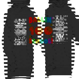 Ballin Through 100 Days Of School Basketball Lovers School Kindergarten Youth Hoodie - Monsterry