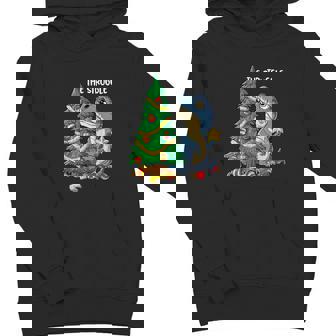 Dinosaur Christmas Tree Rex The Struggle Boys Xmas Pajamas Youth Hoodie - Monsterry