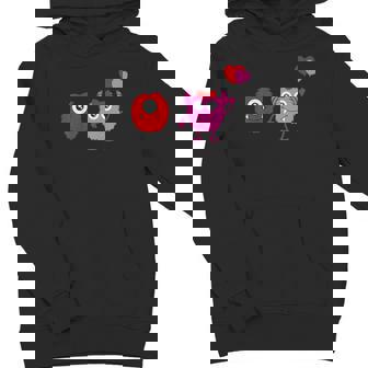 Kids Boys And Girls Valentines Day Monsters With Heart Balloons Youth Hoodie - Monsterry