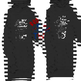 Kids Red White And Two 2Nd Birthday 4Th Of July Firework Boy Youth Hoodie - Monsterry
