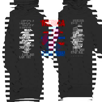Merica Flock Yeah 4Th July Patriotic Flamingo Youth Hoodie - Monsterry