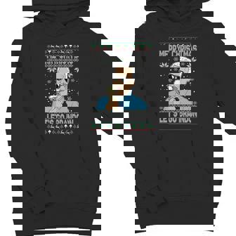 Merry Xmas Let's Go Brandon Ugly Christmas Sweater Ice Cream Youth Hoodie - Monsterry