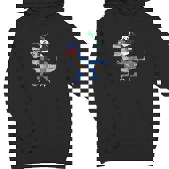 Panda Riding Dinosaur Youth Hoodie - Monsterry