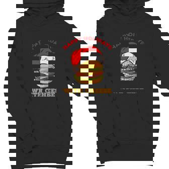 Ugly Christmas Sweater Burger Happy Holidays With Cheese V18 Youth Hoodie - Monsterry