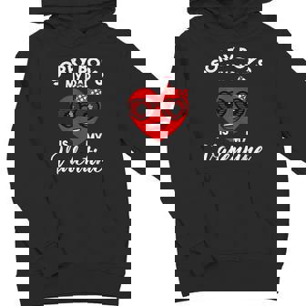 Valentines Day Sorry Boys My Dad Is My Valentine Girls Kids Youth Hoodie - Monsterry