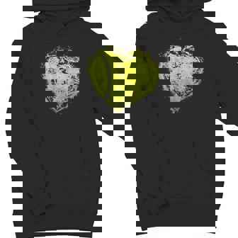 Vintage Tennis Ball Heart Valentines Day Boys Girls Kid Youth Hoodie - Monsterry