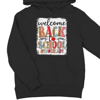 Welcome Back To School Lunch Lady Leopard 1St Day Of School Youth Hoodie - Monsterry