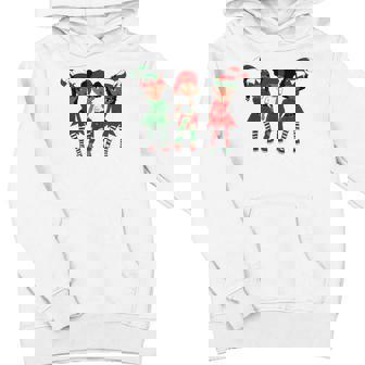 Merry Christmas Black Afro African Santa Hat Elf Melanin Kid Youth Hoodie - Monsterry