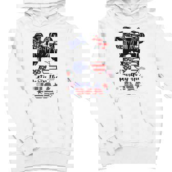 American Flag Party In Usa 4Th July Patriotic Kid Girl Youth Hoodie - Monsterry