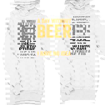 A Day Without Beer Is Like Just Kidding I Have No Idea Saying Beer Lover Youth Hoodie - Monsterry