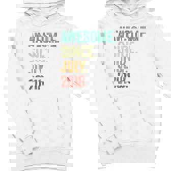 Kids 5 Year Old Awesome Since July 2018 5Th Birthday Youth Hoodie - Monsterry