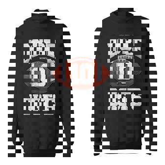 10Th Birthday Boy Double Digits 10 Year Old Football Bday Sweatshirt | Seseable FR