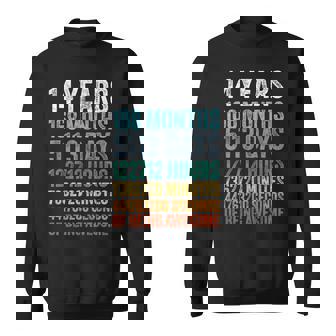 14 Year Old Bday Decorations Son Boy 14Yr 14Th Birthday Sweatshirt | Seseable UK