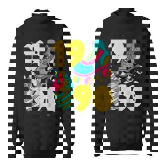 1990 Roller Skates & Sweet Treats Summer 90S Vibes Nostalgia Sweatshirt - Monsterry