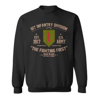 1St Infantry Division The Fighting First Us Army Veteran Sweatshirt - Monsterry AU