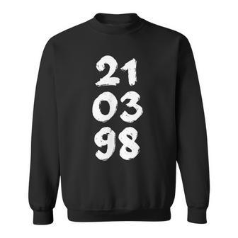 210398 Geburtsdatum Mit GeburtstagMonatJahr Sweatshirt - Geschenkecke