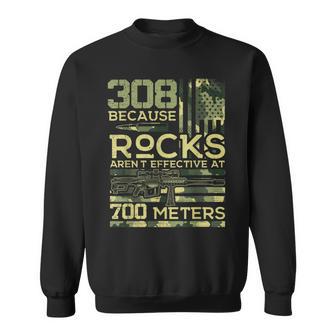 308 Weil Felsen Bei Der Jagd Auf Die Flagder Der Usaon Amerika Nicht Effektiv Sind Sweatshirt - Geschenkecke