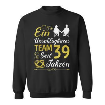 39 Jahreerheiratet 39 Hochzeitstag Sonnenhochzeit Sweatshirt - Geschenkecke