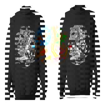 4 Benders Into 4 Quadrants Of A Circle Sweatshirt - Thegiftio