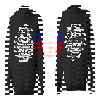 45 47 Trump 2024 Drapeau Américain Patriotique Sweater e - Cadeauxyz