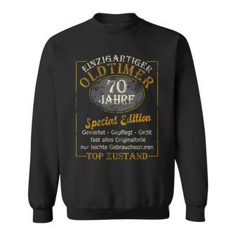 70Th Birthday Man Uniqueintage Car 70S Sweatshirt - Geschenkecke