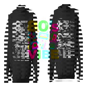 80S Vibe 1980S Vintage Style Eighties Retro Party Sweatshirt - Thegiftio UK