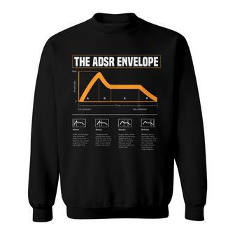 Adsr Modular Lebenswellenform Synth Nerd Synthesizer Sweatshirt - Geschenkecke