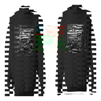 Agriculture Farm Tractor Usa Flag Tractor American Farm Usa Sweatshirt | Seseable UK