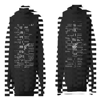 Ak-47 Ak-47 Blueprint Felpa - Novitaregali